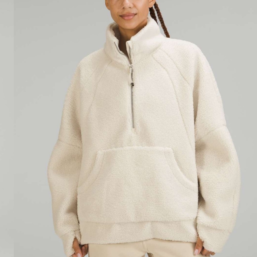 Lululemon Scuba Oversized Fleece Funnel-Neck Half-Zip EUC
